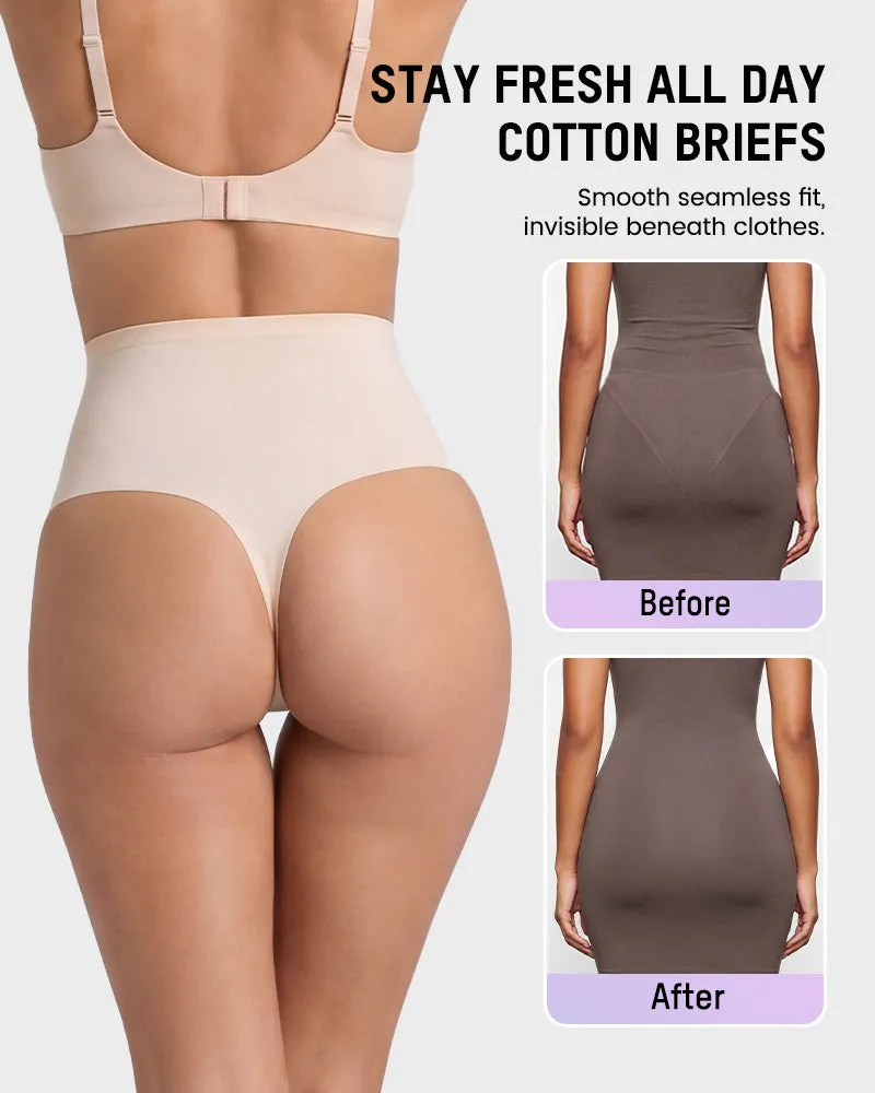 No-Show Seamless High-Waist Thong(5 Pack) sold by She Curve product image thumbnail 4