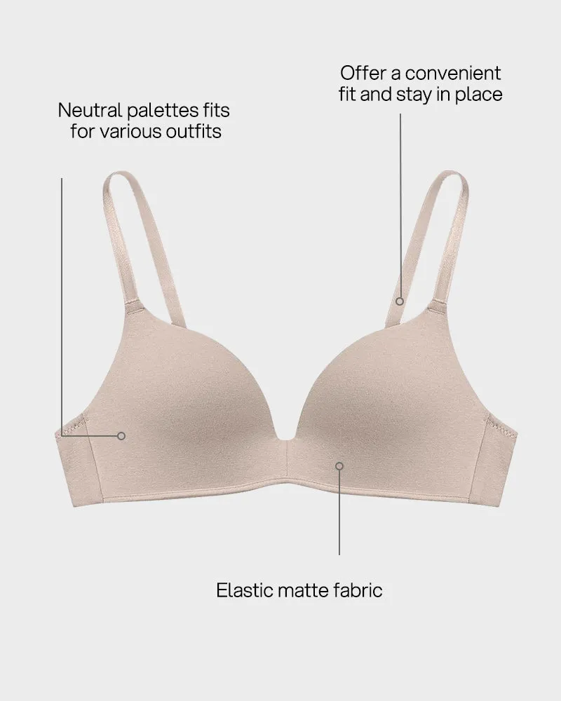 Wireless Cotton Push-Up T-Shirt Bra sold by She Curve product image thumbnail 2