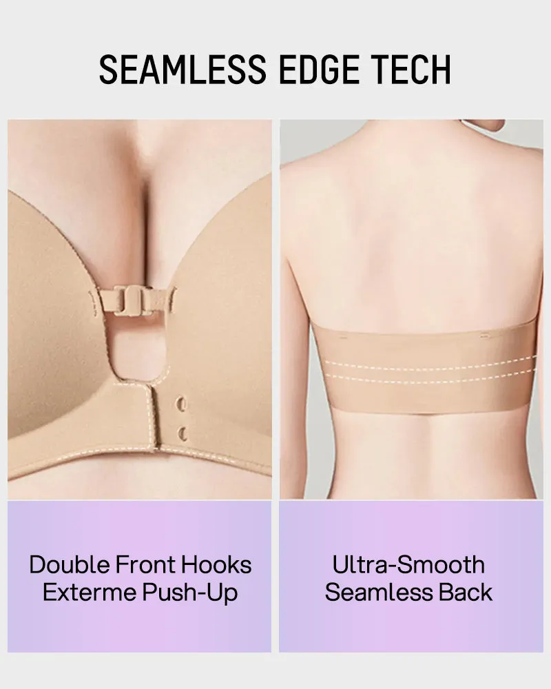 No-Slip Front Closure Push-Up Strapless Bra sold by She Curve product image thumbnail 4