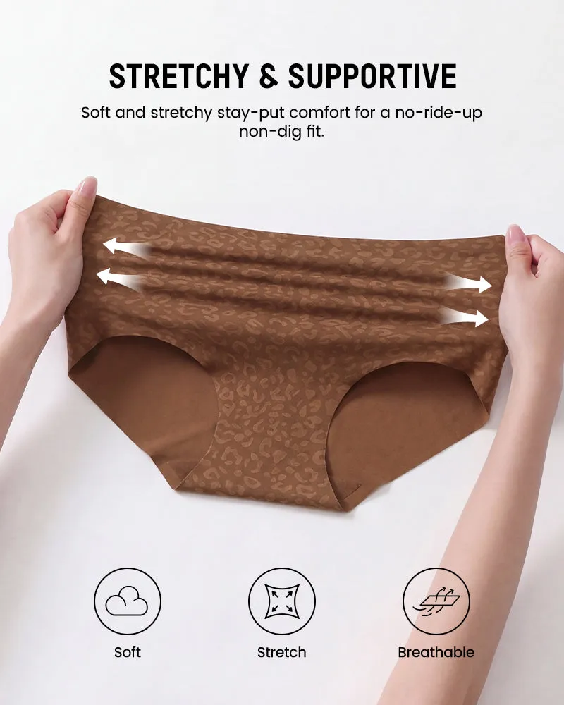 High Waist Seamless Leopard Tummy Brief(6 Pack) sold by She Curve product image thumbnail 4