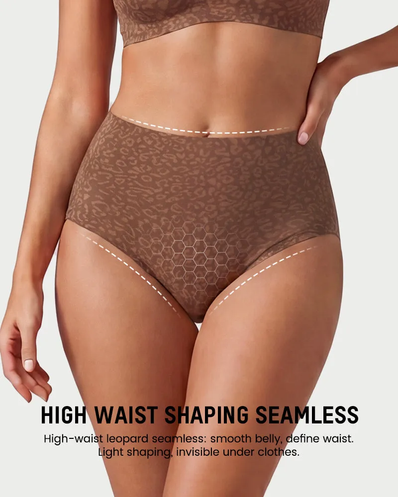 High Waist Seamless Leopard Tummy Brief(6 Pack) sold by She Curve product image thumbnail 2