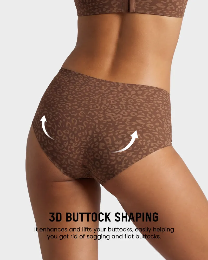 High Waist Seamless Leopard Tummy Brief(6 Pack) sold by She Curve product image thumbnail 3