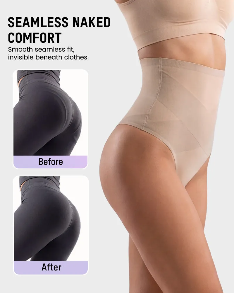 High Waist Mesh Tummy Control Thong(3 Pack) sold by She Curve product image thumbnail 5