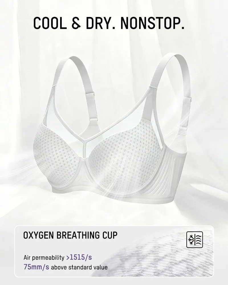 Honeycomb™ Mesh Underwire Minimizing Bra sold by She Curve product image thumbnail 5