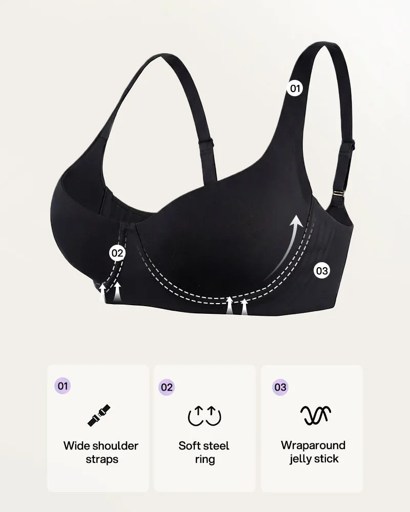 Bare-Edge™ Unlined Demi Bra with Jelly Gel sold by She Curve product image thumbnail 4