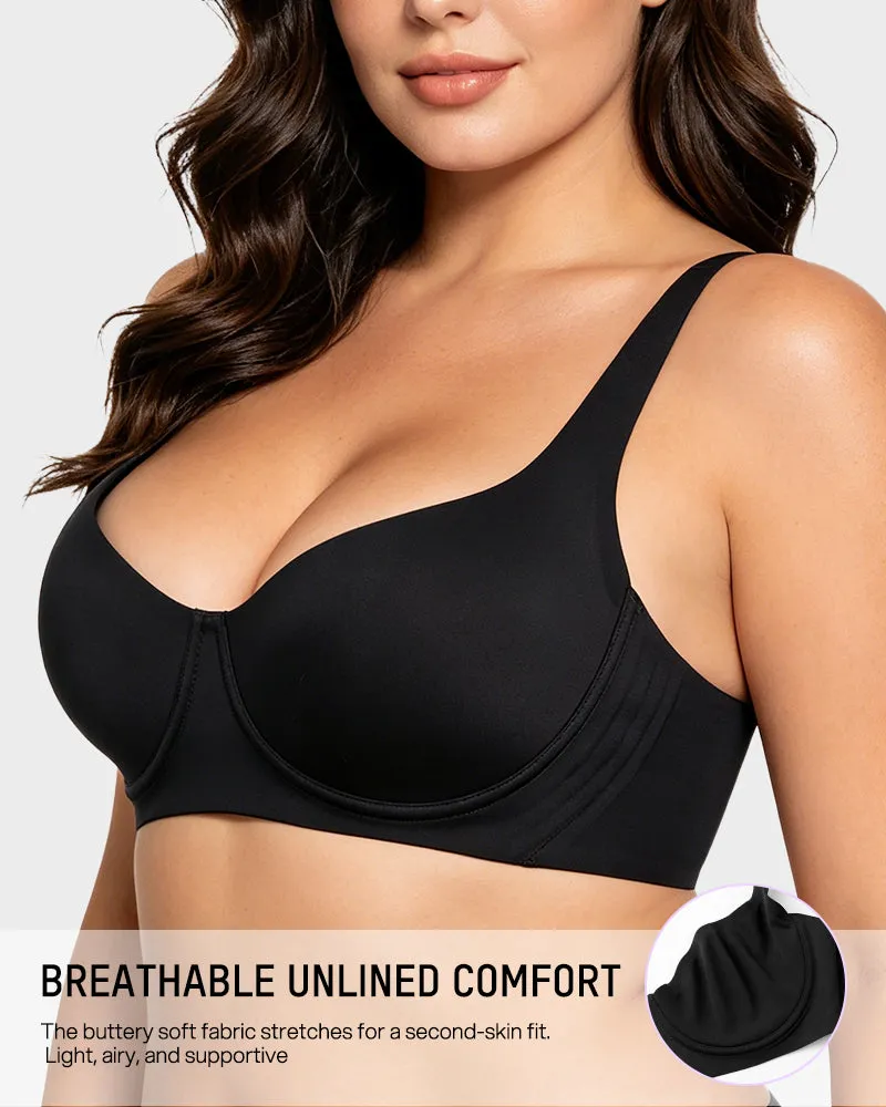 Bare-Edge™ Unlined Demi Bra with Jelly Gel sold by She Curve product image thumbnail 2