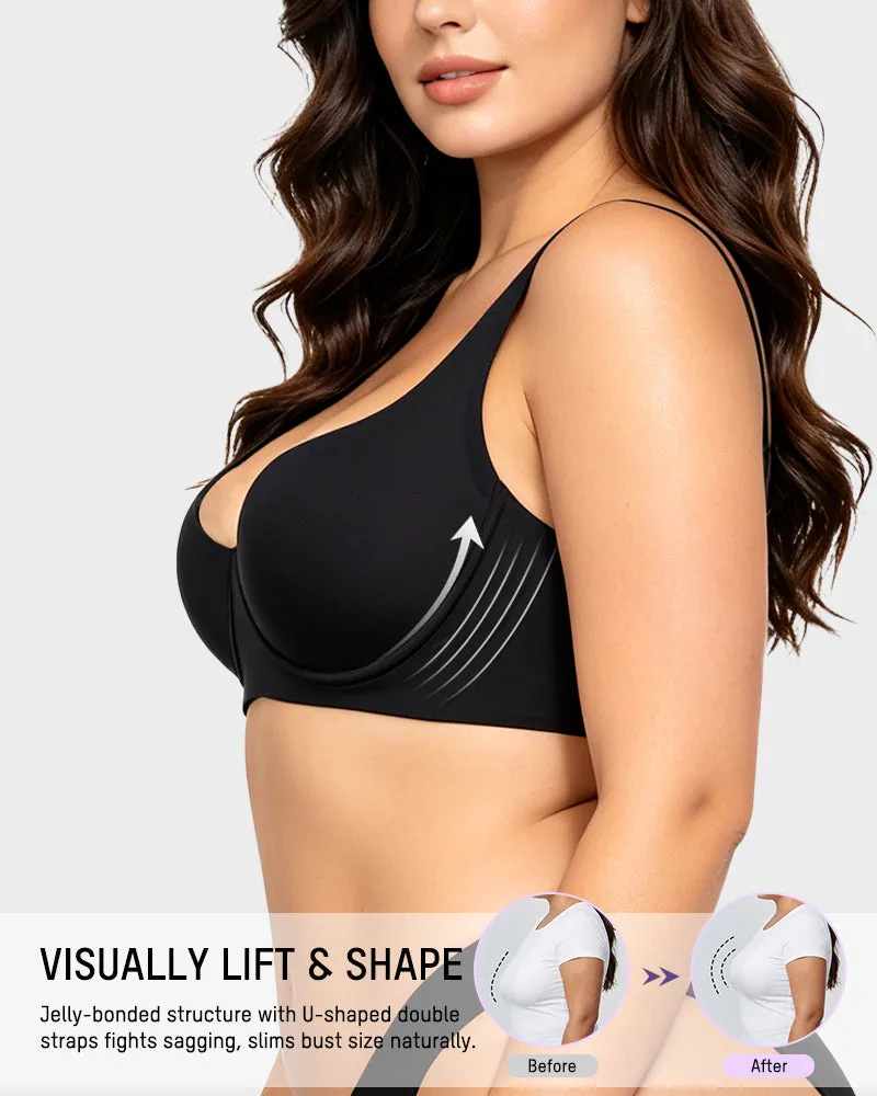 Bare-Edge™ Unlined Demi Bra with Jelly Gel sold by She Curve product image thumbnail 3