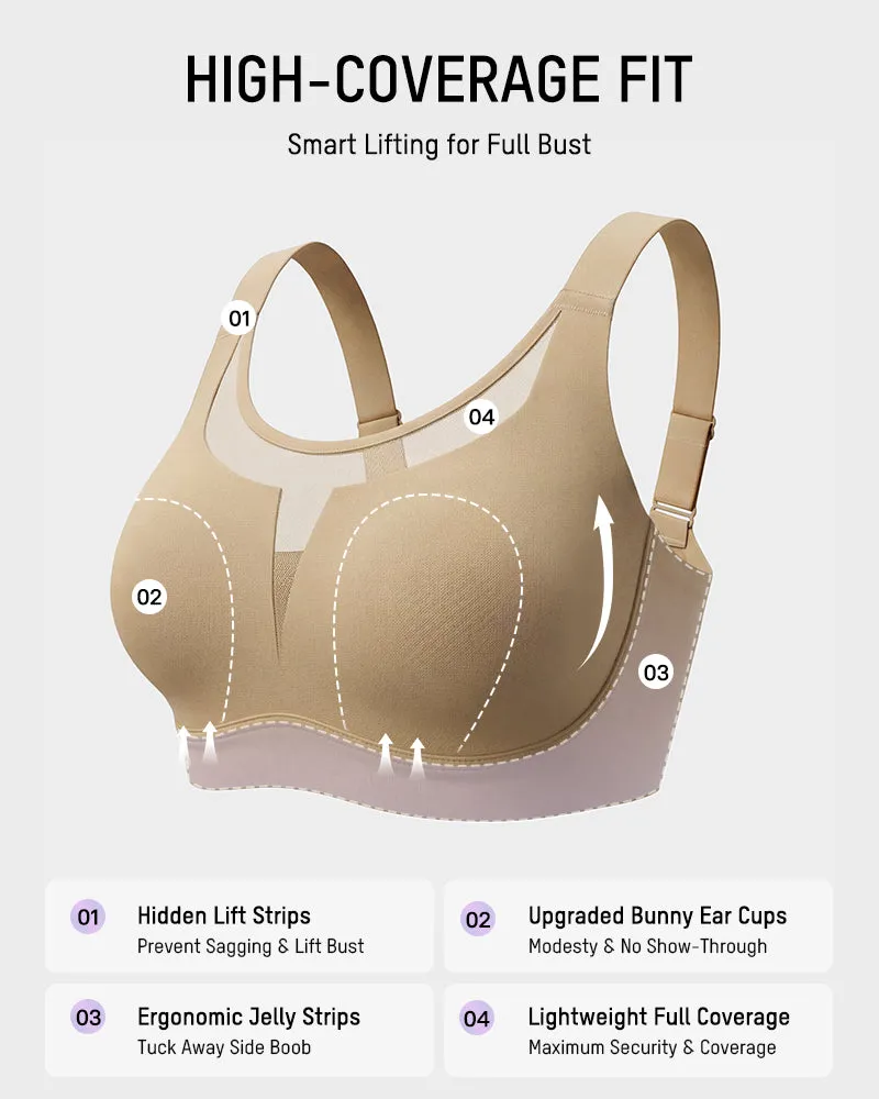 Full Coverage Wireless Minimizing Bra sold by She Curve product image thumbnail 5