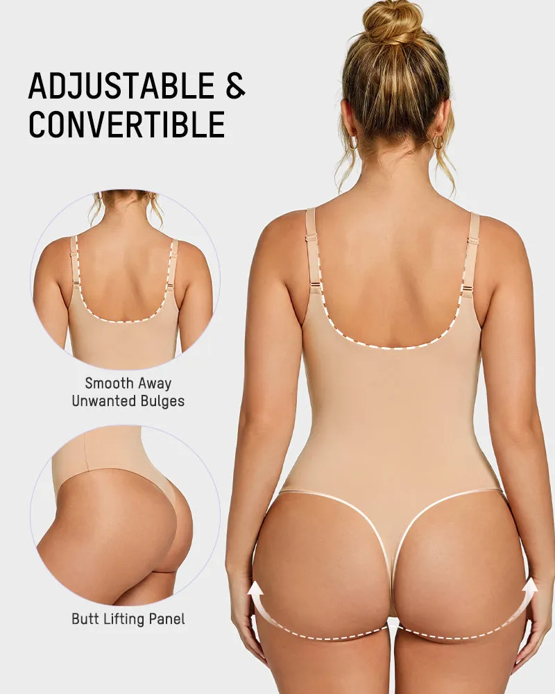 Deep V Shaping Thong Bodysuit sold by She Curve product image thumbnail 5