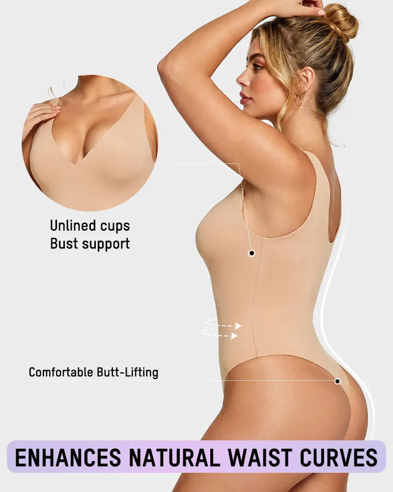 Deep V Shaping Thong Bodysuit sold by She Curve product image thumbnail 2
