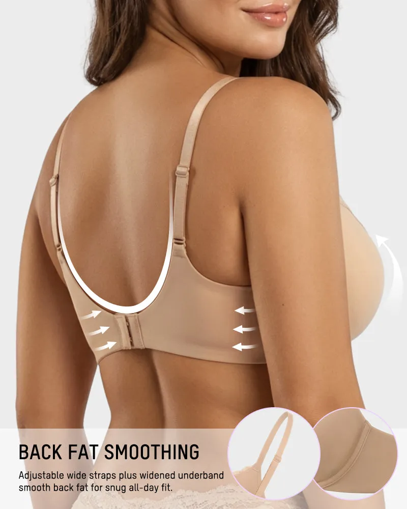 Deep V Lace Push-Up Bra sold by She Curve product image thumbnail 3