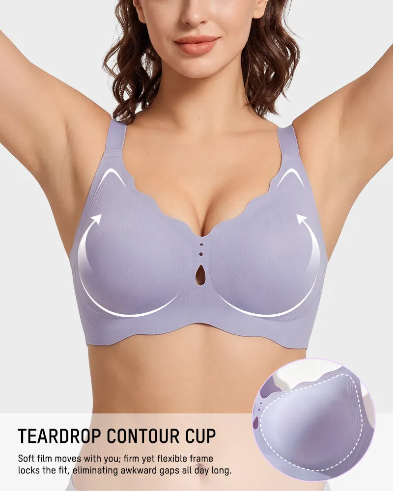 Seamless Deep-V Wireless Support Bra sold by She Curve product image thumbnail 2