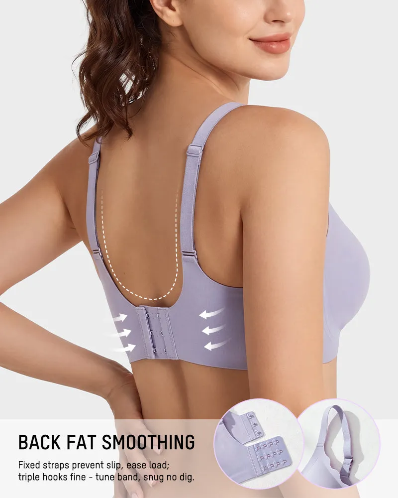 Seamless Deep-V Wireless Support Bra sold by She Curve product image thumbnail 4