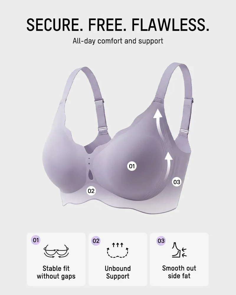 Seamless Deep-V Wireless Support Bra sold by She Curve product image thumbnail 5