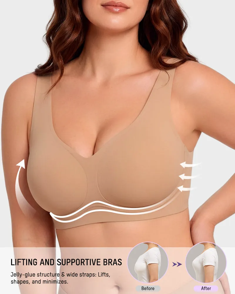 Seamless Wireless Full-Coverage Pullover Bra sold by She Curve product image thumbnail 2