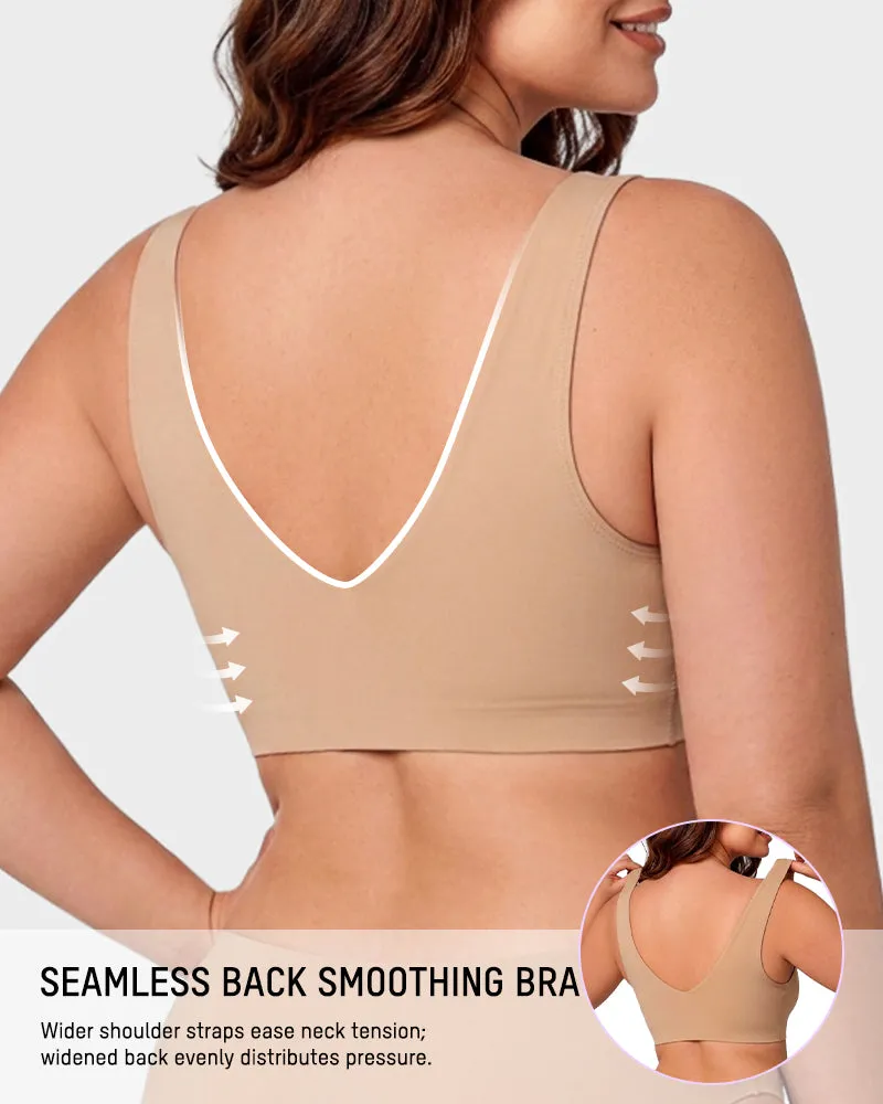 Seamless Wireless Full-Coverage Pullover Bra sold by She Curve product image thumbnail 4