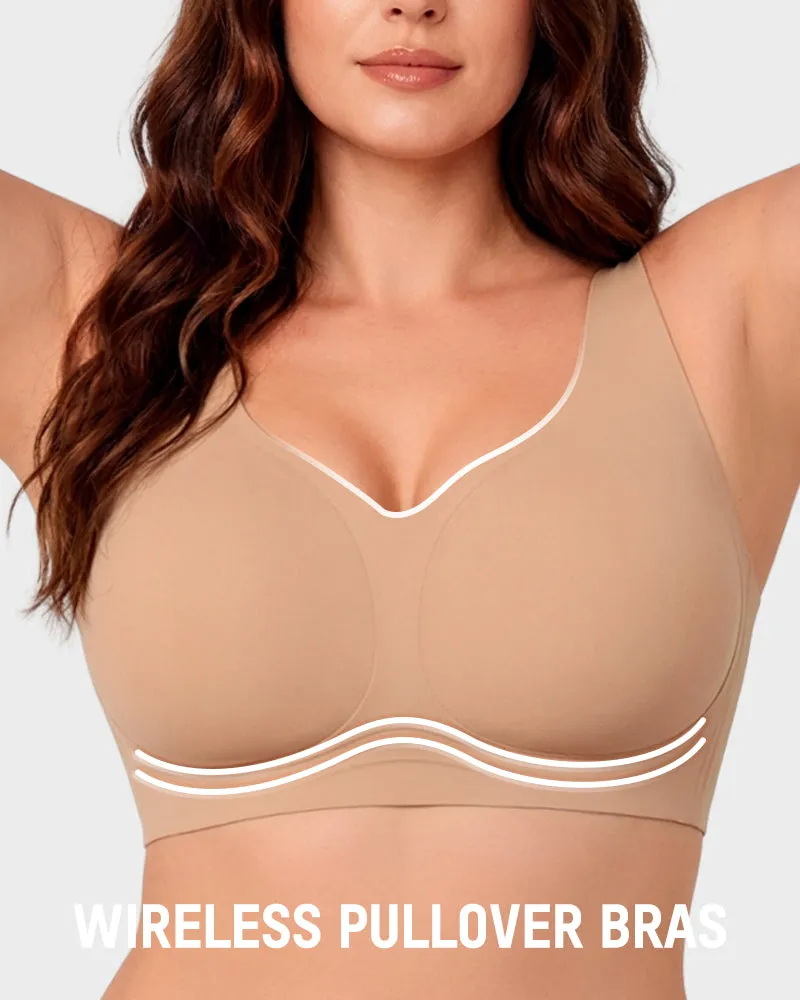 Seamless Wireless Full-Coverage Pullover Bra sold by She Curve product image thumbnail 3