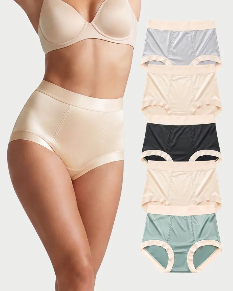 High Waist Satin Tummy Control Panties(5 pack) sold by She Curve product image thumbnail 2