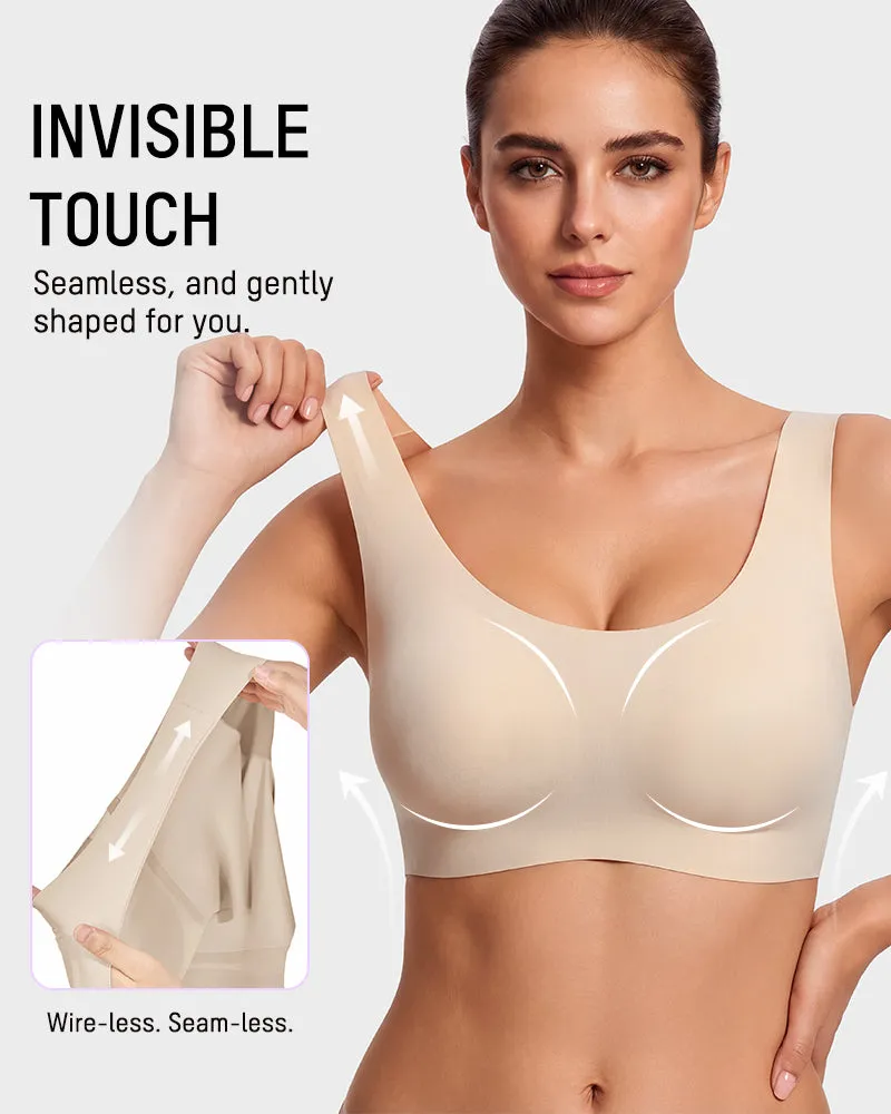 Seamless Wireless Full-Coverage T-Shirt Bra sold by She Curve product image thumbnail 3