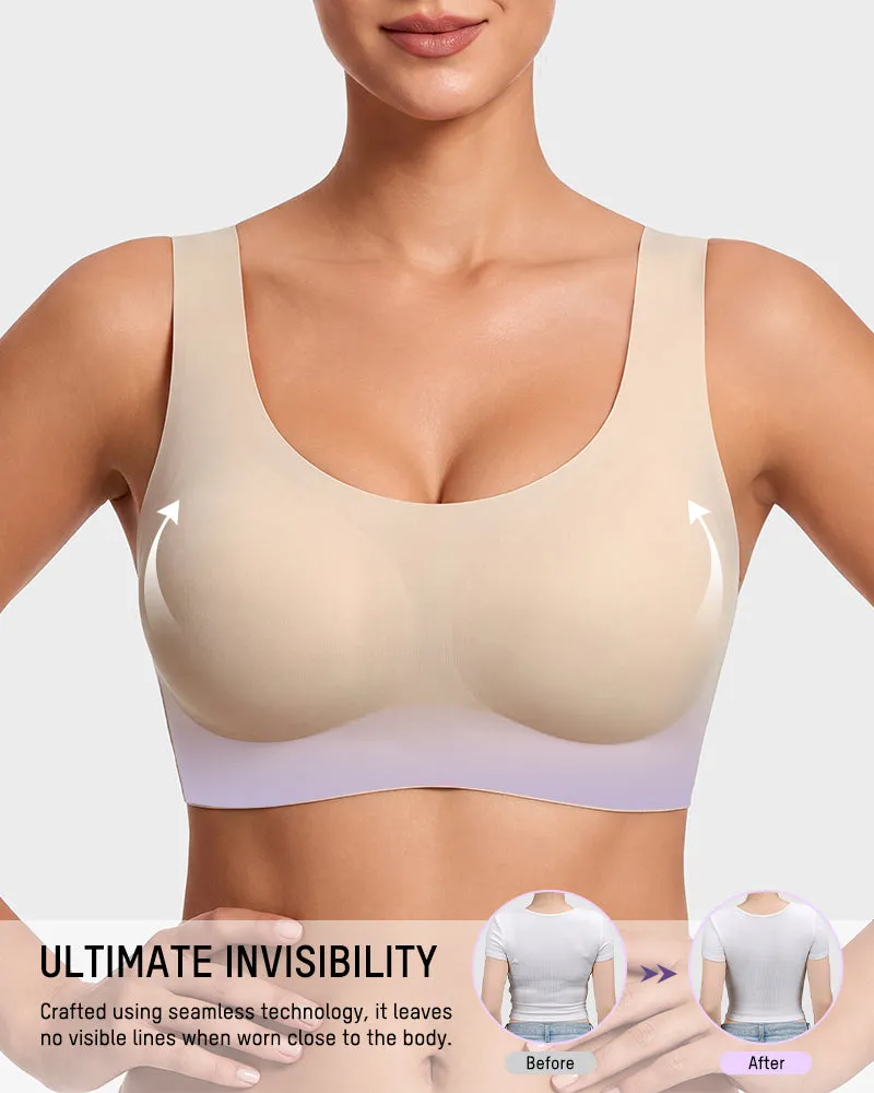Seamless Wireless Full-Coverage T-Shirt Bra sold by She Curve product image thumbnail 2