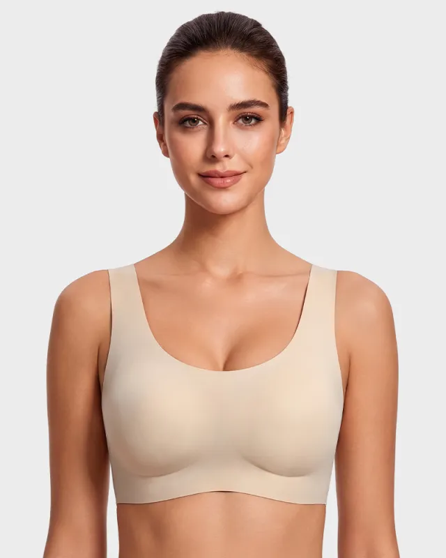 Seamless Wireless Full-Coverage T-Shirt Bra made by She Curve