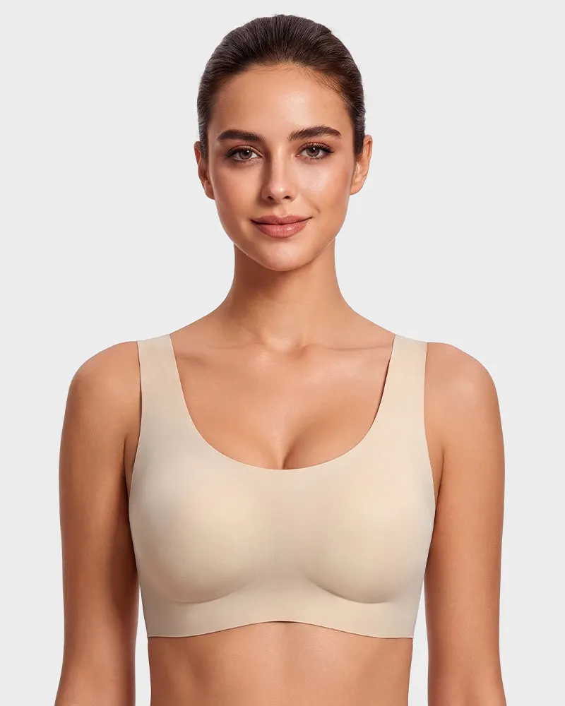 Seamless Wireless Full-Coverage T-Shirt Bra sold by She Curve