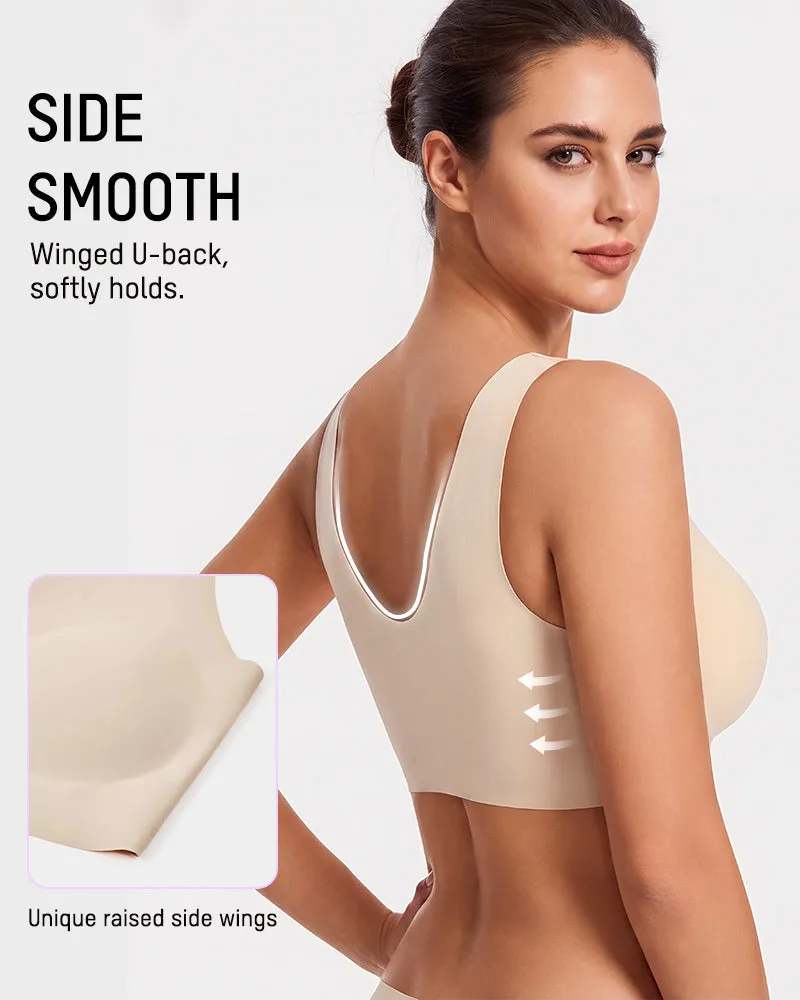 Seamless Wireless Full-Coverage T-Shirt Bra sold by She Curve product image thumbnail 4