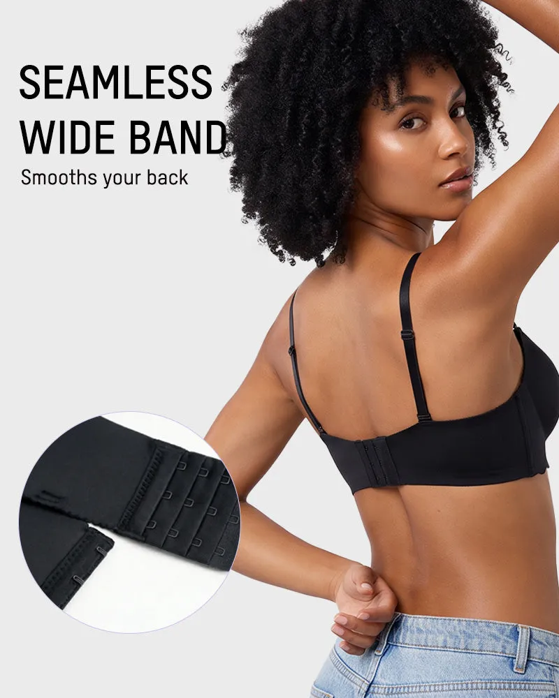 Wireless Front Lace-Up Push-Up Bra sold by She Curve product image thumbnail 3