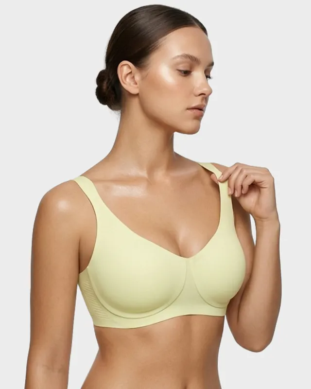 Teardrop Full-Coverage Wireless Minimizer Bra made by She Curve