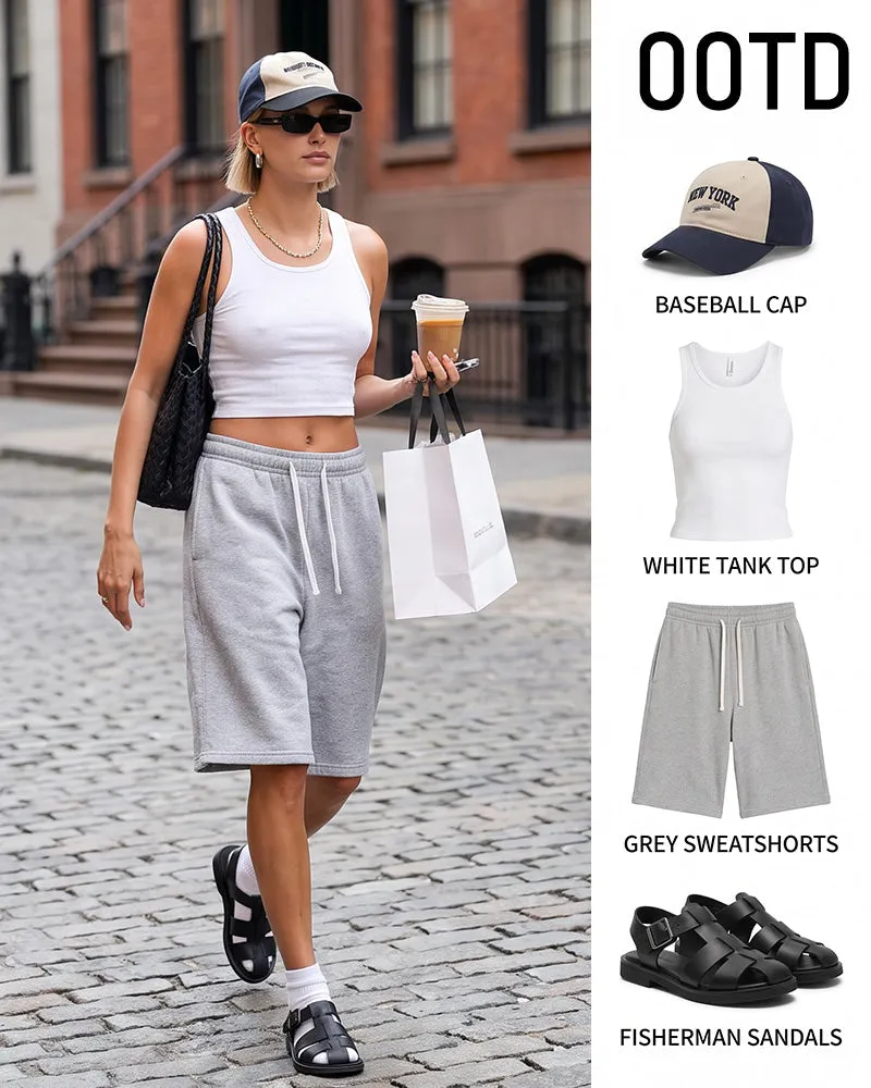 Unisex Drawstring Athletic Sweat Shorts sold by She Curve product image thumbnail 5