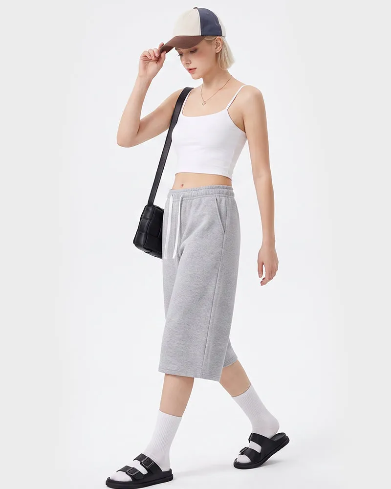 Unisex Drawstring Athletic Sweat Shorts sold by She Curve product image thumbnail 2