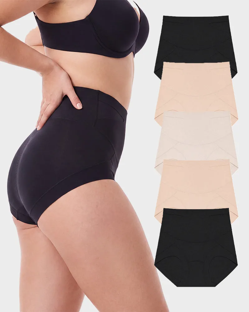 Double Sculpt High Waist Tummy Control Briefs(5-Pack) sold by She Curve product image thumbnail 2