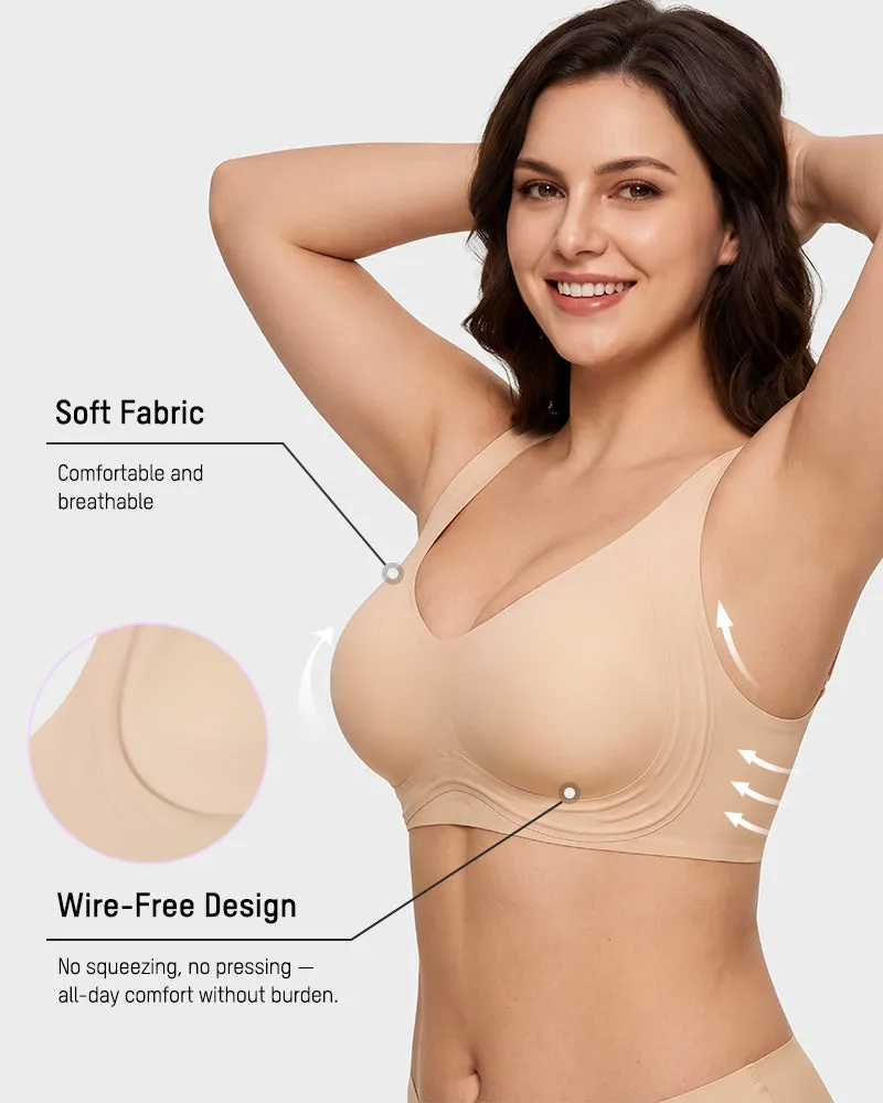 Anti-Gravity™ Wide-Strap Deep-V Lift Bra sold by She Curve product image thumbnail 4