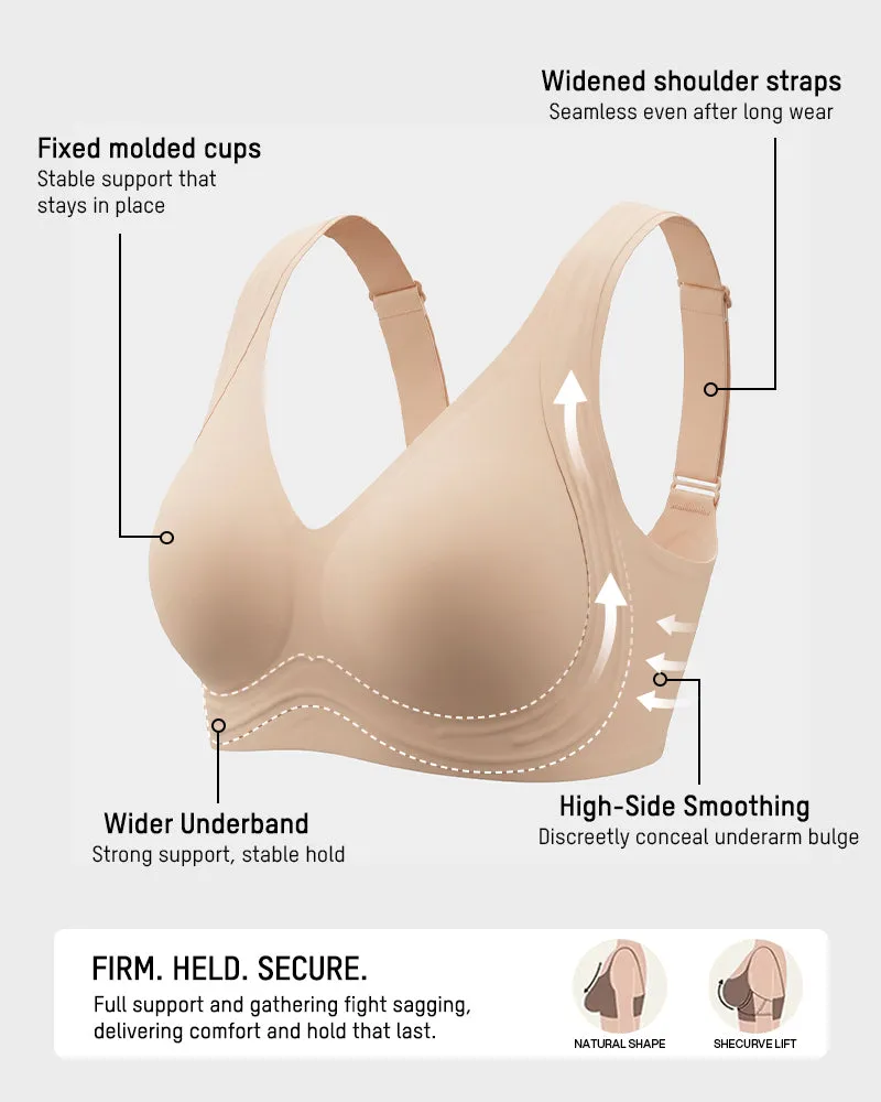 Anti-Gravity™ Wide-Strap Deep-V Lift Bra sold by She Curve product image thumbnail 5