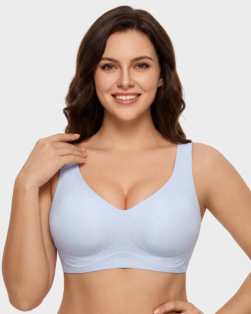 Anti-Gravity™ Wide-Strap Deep-V Lift Bra sold by She Curve
