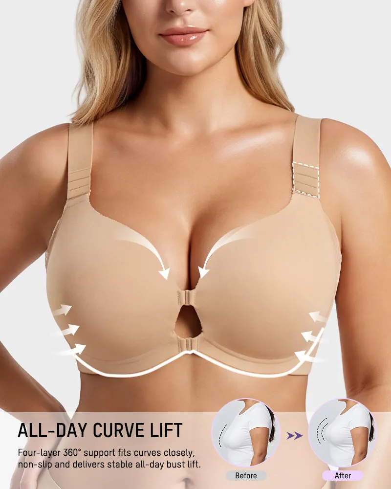 Front-Closure Adjustable Lift Bra sold by She Curve product image thumbnail 3