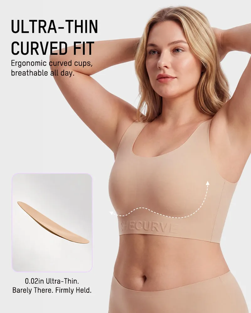 Paper-Thin Seamless Support Tank Bra sold by She Curve product image thumbnail 4