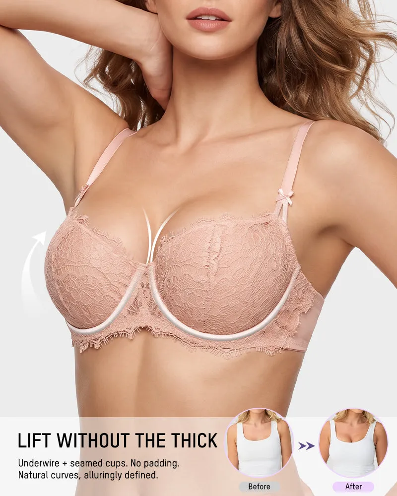 Lace Unlined Balconette Bra sold by She Curve product image thumbnail 2