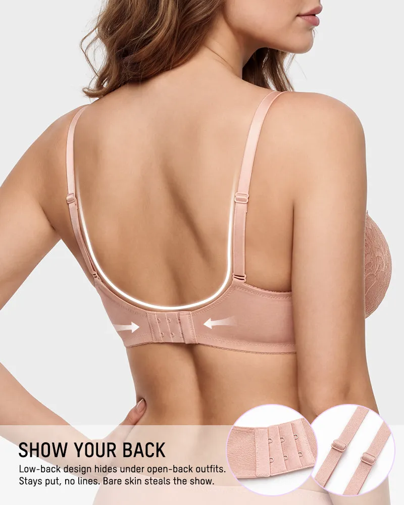 Lace Unlined Balconette Bra sold by She Curve product image thumbnail 3