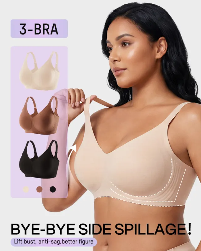 Lifting Wire-Free Antibacterial Jelly Bra Multipack made by She Curve