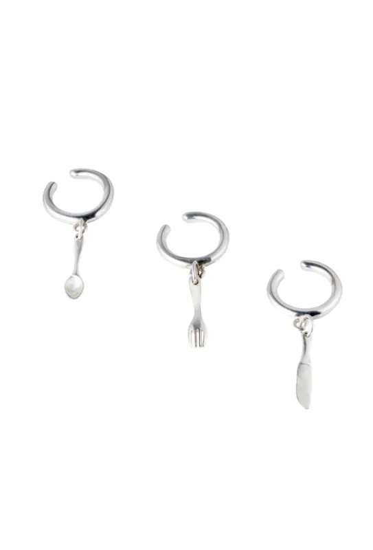 Cutlery Ear cuff made by Alejandra de Coss