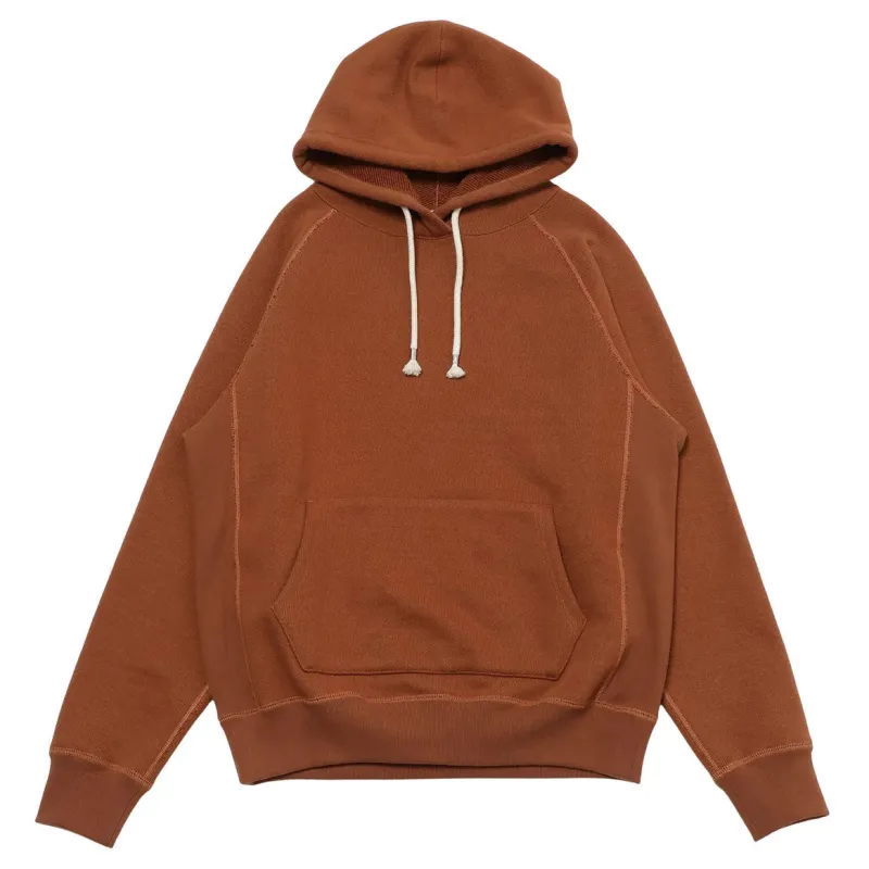 Pullover Hoodie - Double Heavyweight - Rust made by Wonder Looper
