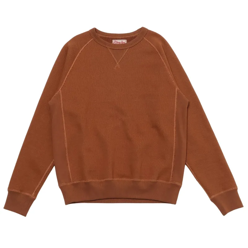 Pullover Crewneck - Double Heavyweight - Rust made by Wonder Looper