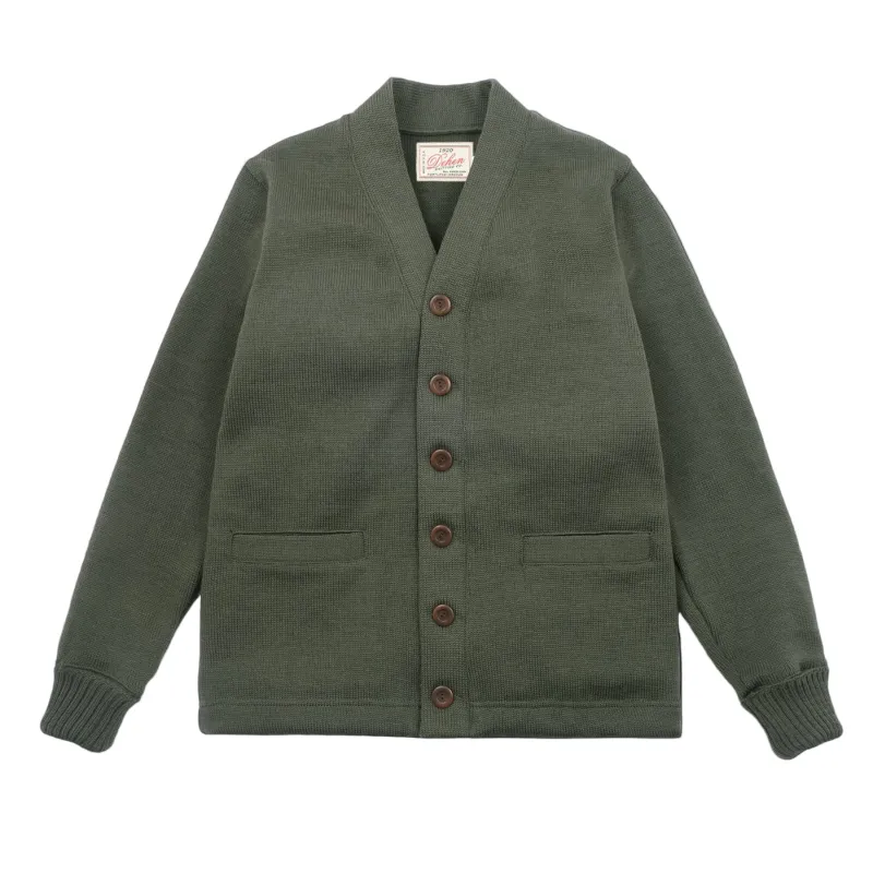 Classic Cardigan - Green Wool Knit sold by Tate + Yoko