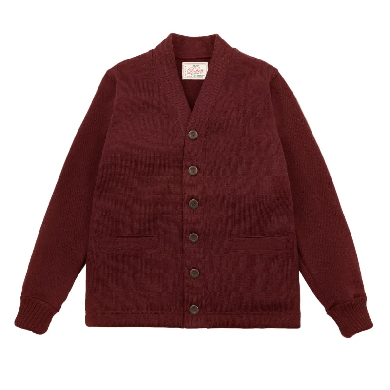 Classic Cardigan - Burgundy Wool Knit sold by Tate + Yoko