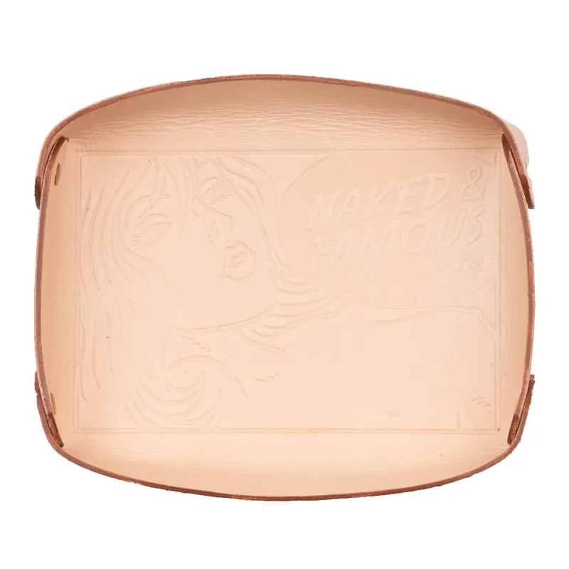 Valet Tray - Bovine Leather - Natural Tan sold by Tate + Yoko