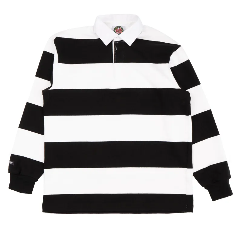Classic Rugby Jersey - White/Black made by Barbarian