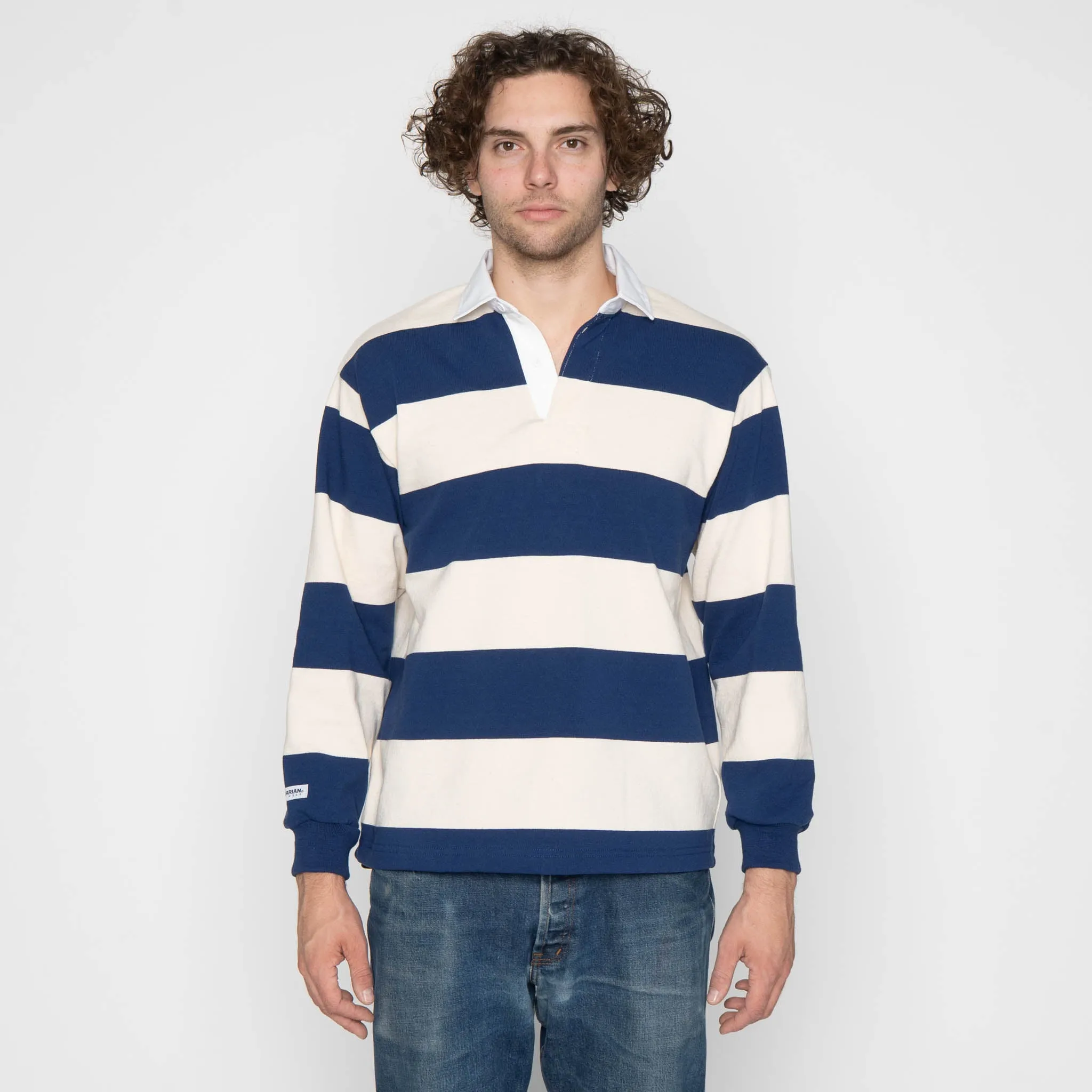 Classic Rugby Jersey - Ivory/Navy sold by Tate + Yoko product image thumbnail 2