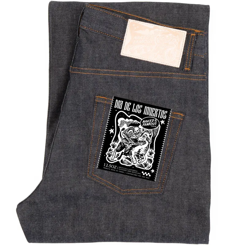 Strong Guy - Dia De Los Muertos Selvedge - Indigo sold by Tate + Yoko