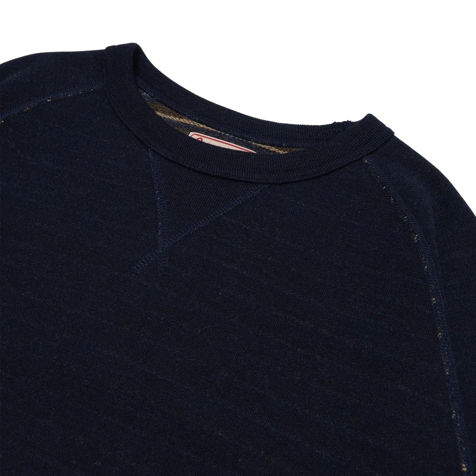 Pullover Crewneck - Real Indigo Blanket Striped French Terry sold by Tate + Yoko product image thumbnail 3